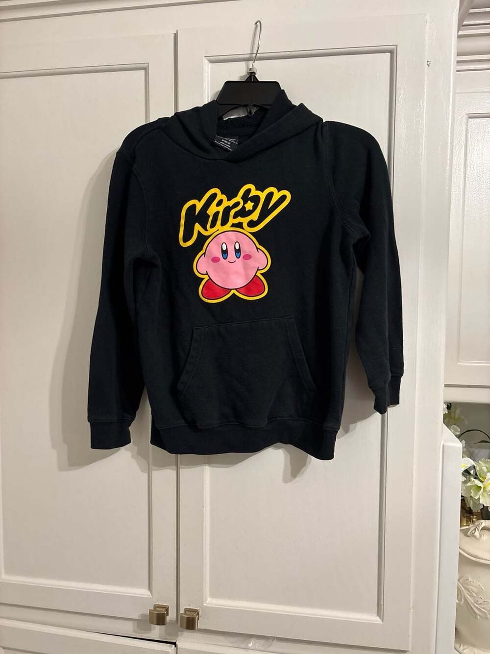 Nintendo Kirby Graphic Pullover Hoodie Black Youth Size M (10/12)